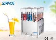 Electric Fruit Juice Dispenser Machine With Three PC Transparent Material Tank